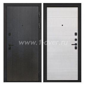 Входная дверь Интекрон Профит лофт черный, ФЛ-316 белый ясень - входные двери модерн с установкой