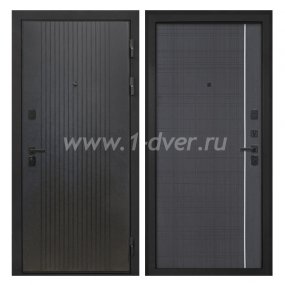 Входная дверь Интекрон Профит лофт черный, В-07 венге - темные входные двери с установкой