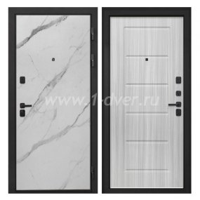 Входная дверь Интекрон Профит мрамор арктик, ФЛ-39 сандал белый - одностворчатые металлические двери с установкой