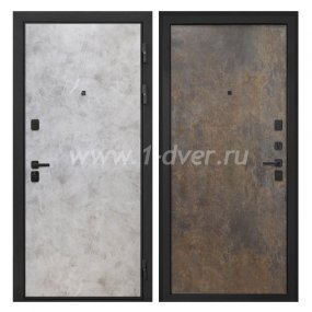 Входная дверь Интекрон Профит мрамор светлый, гранж - одностворчатые металлические двери с установкой