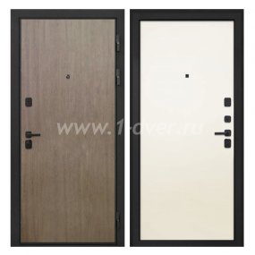 Входная дверь Интекрон Профит шпон венге коричневый, силк жасмин - левые входные двери с установкой