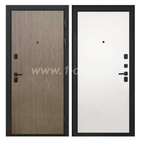 Входная дверь Интекрон Профит шпон венге коричневый, силк сноу - входные двери цвета венге с установкой