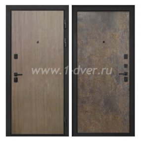 Входная дверь Интекрон Профит шпон венге коричневый, гранж - входные двери цвета венге с установкой