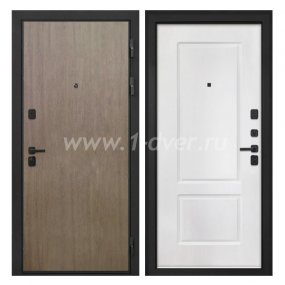 Входная дверь Интекрон Профит шпон венге коричневый, КВ-2 белая матовая - входные двери в квартиру с установкой