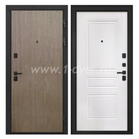 Входная дверь Интекрон Профит шпон венге коричневый, ФЛ-243-м белая матовая - входные двери МДФ с установкой
