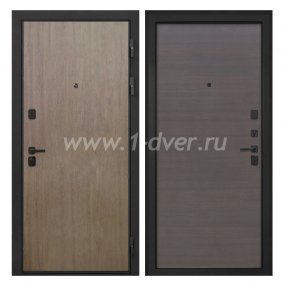 Входная дверь Интекрон Профит шпон венге коричневый, эковенге поперечный - входные двери модерн с установкой