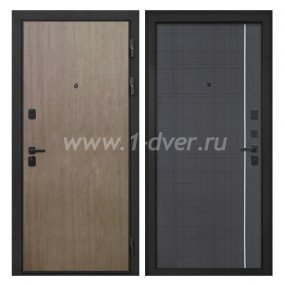 Входная дверь Интекрон Профит шпон венге коричневый, В-07 венге - темные входные двери с установкой