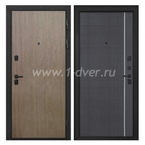 Входная дверь Интекрон Профит шпон венге коричневый, В-07 венге - входные коричневые двери с установкой