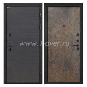Входная дверь Интекрон Профит эковенге поперечный, гранж - входные коричневые двери с установкой