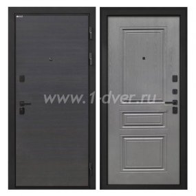 Входная дверь Интекрон Профит эковенге поперечный, ФЛ-243-м графит вуд дуб - входные двери модерн с установкой
