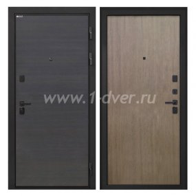 Входная дверь Интекрон Профит эковенге поперечный, шпон венге коричневый - входные коричневые двери с установкой