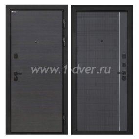 Входная дверь Интекрон Профит эковенге поперечный, В-07 венге - входные двери цвета венге с установкой