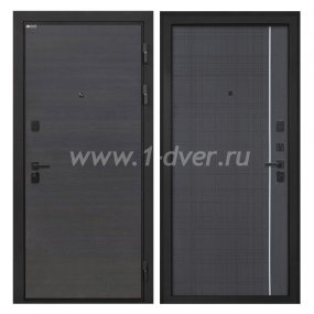 Входная дверь Интекрон Профит эковенге поперечный, В-07 венге - входные коричневые двери с установкой