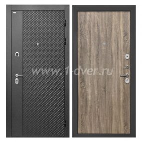 Входная дверь Интекрон Олимпия лофт черный, дуб турин - наружные металлические утепленные двери с установкой