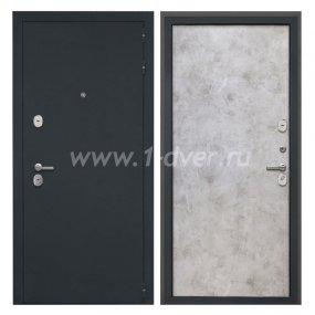 Входная дверь Интекрон Греция черный шелк, мрамор светлый - входные двери 2000 мм с установкой