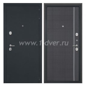 Входная дверь Интекрон Греция черный шелк, В-07 венге - качественные входные металлические двери (цены) с установкой