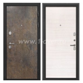 Входная дверь Интекрон Сицилия Remix гранж, дуб сильвер поперечный - наружные металлические утепленные двери с установкой