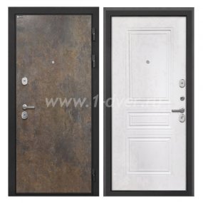 Входная дверь Интекрон Сицилия Remix гранж, ФЛ-243-м белая матовая - входные двери Йошкар Ола с установкой
