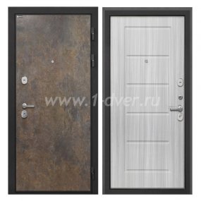 Входная дверь Интекрон Сицилия Remix гранж, ФЛ-39 сандал белый - левые входные двери с установкой