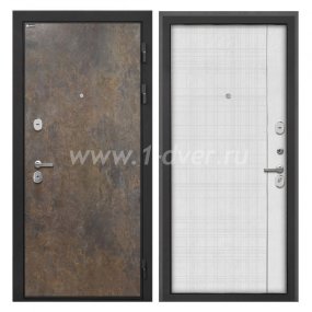 Входная дверь Интекрон Сицилия Remix гранж, В-07 лофт белый - теплые входные двери с установкой