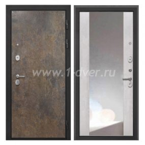 Входная дверь Интекрон Сицилия Remix гранж, ФЛЗ-516 сосна белая, зеркало - входные двери с шумоизоляцией с установкой