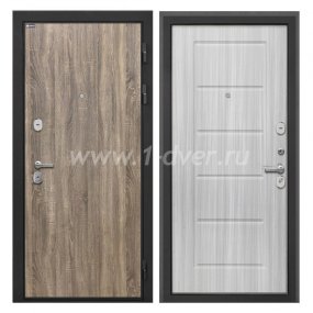 Входная дверь Интекрон Сицилия Remix дуб турин, ФЛ-39 сандал белый - наружные металлические утепленные двери с установкой