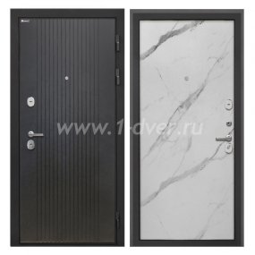Входная дверь Интекрон Сицилия Remix лофт черный, мрамор арктик - взломостойкие входные двери с установкой