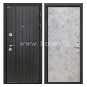 Входная дверь Интекрон Сицилия Remix лофт черный, мрамор светлый - узкие входные двери с установкой