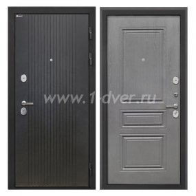 Входная дверь Интекрон Сицилия Remix лофт черный, ФЛ-243-м графит вуд дуб - входные двери внутреннего открывания с установкой