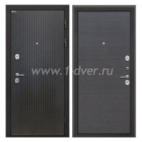 Входная дверь Интекрон Сицилия Remix лофт черный, эковенге поперечный - качественные входные металлические двери (цены) с установкой