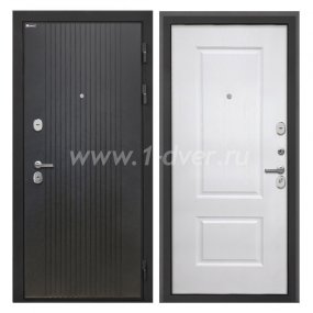 Входная дверь Интекрон Сицилия Remix лофт черный, альба роял вуд белый - теплые входные двери с установкой