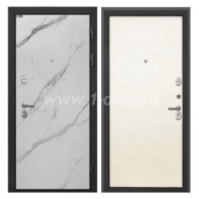 Входная дверь Интекрон Сицилия Remix мрамор арктик, силк жасмин - входные двери нестандартных размеров с установкой