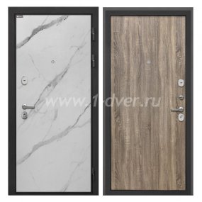 Входная дверь Интекрон Сицилия Remix мрамор арктик, дуб турин - наружные металлические утепленные двери с установкой