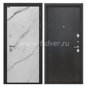 Входная дверь Интекрон Сицилия Remix мрамор арктик, лофт черный - входные двери на заказ с установкой