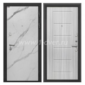 Входная дверь Интекрон Сицилия Remix мрамор арктик, ФЛ-39 сандал белый - правые входные двери с установкой