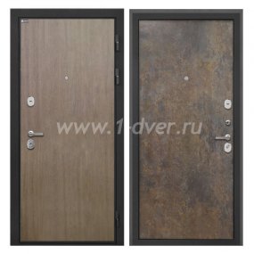 Входная дверь Интекрон Сицилия Remix шпон венге коричневый, гранж - входные двери 2000 мм с установкой