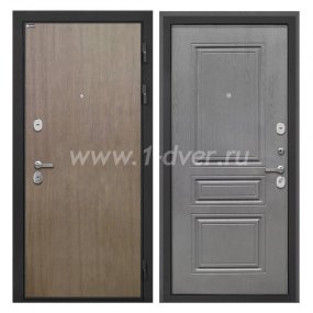 Входная дверь Интекрон Сицилия Remix шпон венге коричневый, ФЛ-243-м графит вуд дуб - входные двери внутреннего открывания с установкой