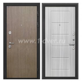 Входная дверь Интекрон Сицилия Remix шпон венге коричневый, ФЛ-39 сандал белый - входные двери 2000 мм с установкой