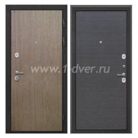 Входная дверь Интекрон Сицилия Remix шпон венге коричневый, эковенге поперечный - входные двери цвета венге с установкой