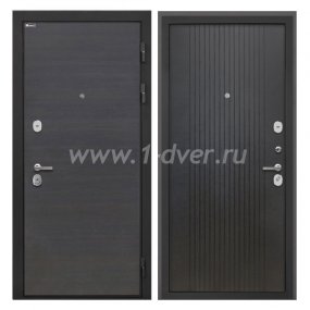 Входная дверь Интекрон Сицилия Remix эковенге поперечный, лофт черный - качественные входные металлические двери (цены) с установкой