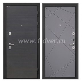 Входная дверь Интекрон Сицилия Remix эковенге поперечный, Лучи-М графит - качественные входные металлические двери (цены) с установкой
