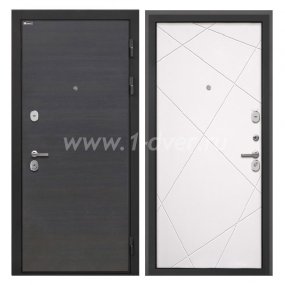 Входная дверь Интекрон Сицилия Remix эковенге поперечный, Лучи-М милк - наружные металлические утепленные двери с установкой