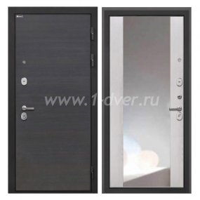 Входная дверь Интекрон Сицилия Remix эковенге поперечный, ФЛЗ-516 сосна белая, зеркало - входные двери 90 см с установкой