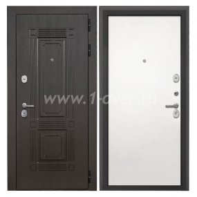 Входная дверь Интекрон Италия венге, силк сноу - наружные металлические утепленные двери с установкой