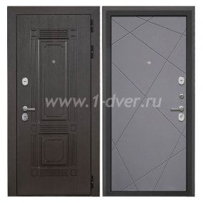 Входная дверь Интекрон Италия венге, Лучи-М графит с установкой