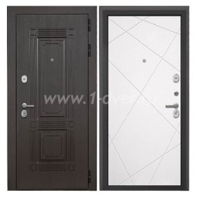 Входная дверь Интекрон Италия венге, Лучи-М милк - наружные металлические утепленные двери с установкой
