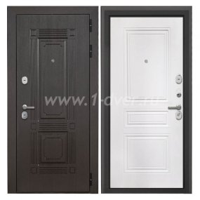 Входная дверь Интекрон Италия венге, ФЛ-243-м белая матовая - металлические двери по индивидуальным размерам с установкой