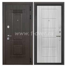 Входная дверь Интекрон Италия венге, ФЛ-39 сандал белый - наружные металлические утепленные двери с установкой