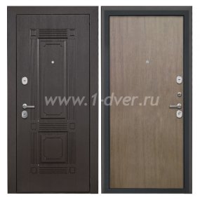 Входная дверь Интекрон Италия венге, шпон венге коричневый - входные двери МДФ с установкой