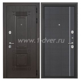 Входная дверь Интекрон Италия венге, В-07 венге - металлические двери по индивидуальным размерам с установкой